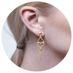 21 karat gold Ear Piercing